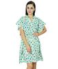 Bimba Женщины носят хлопковое платье-кафтан, короткая пляжная туника с принтом