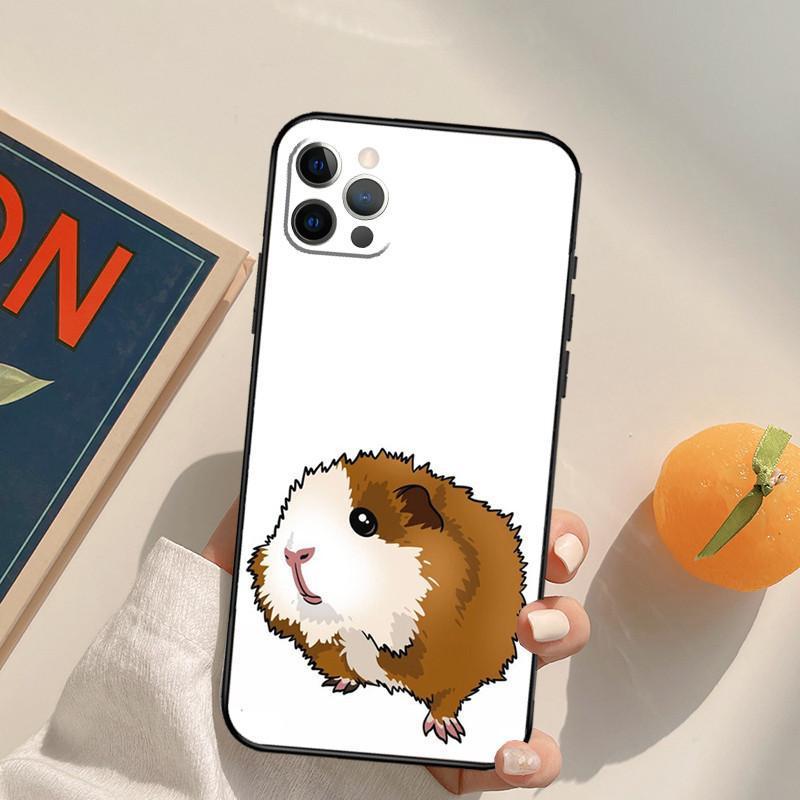 Чехол для мобильного телефона iPhone15 Mini, чехол для мобильного телефона в виде морской свинки, окрашенный в цвет анти-падения для защиты от падения руки