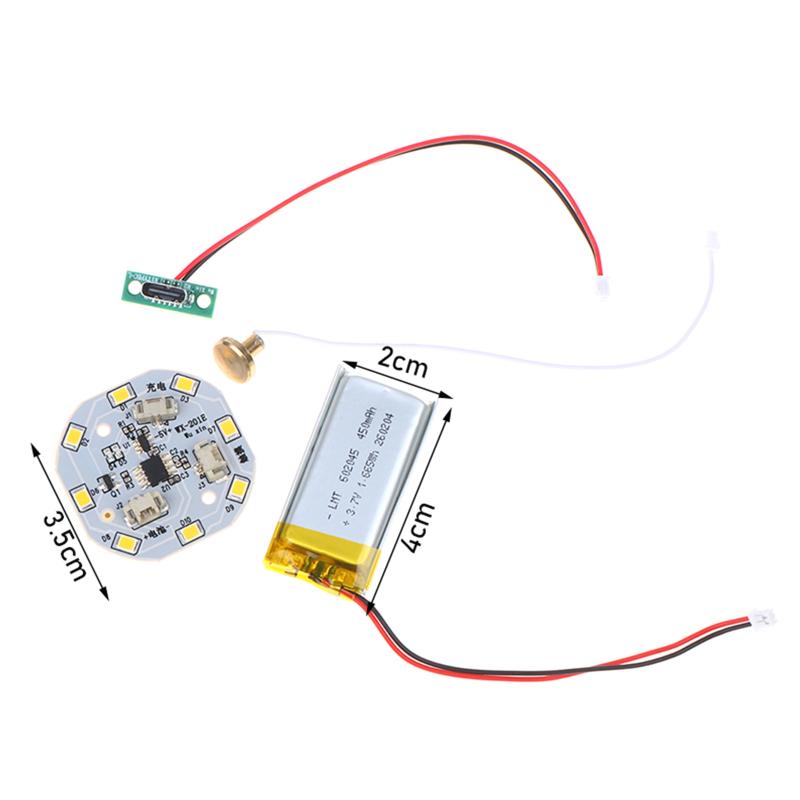 5V Одноцветный Сенсорный Бесступенчатый Димминг Ночник Тип-C / DC Зарядка Панель Управления Светодиодная Настольная Лампа Индукционный Выключатель