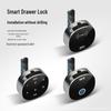 Smart Bluetooth Fingerprint Drawer Lock - Password & Three-Way Lock for Desk, Cabinet, or Mailbox