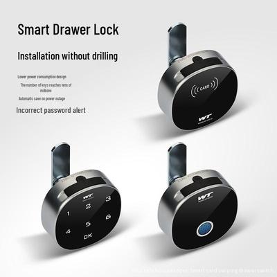Умный Bluetooth Замок для Ящика с Отпечатком Пальца - Пароль и Трехсторонний Замок для Стола, Шкафа или Почтового Ящика