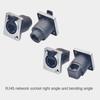 Waterproof RJ45 Ethernet Connector D Type Panel Mount Socket Aviation Plug Socket