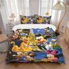 3pcs Mickey Mouse & Friends Christmas Holiday Quilt Cover Set, Soft and Cozy Bedroom, Guest Room and Dorm Decorative Bedding 3-Piece Set 1 Q