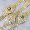 Металлический женский пояс золотого цвета, свадебная поясная цепочка с регулируемой длиной