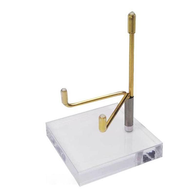 Металлическая минеральная витрина с акриловой основой для шариковой основы, каменная полка, украшение дома, ремесла