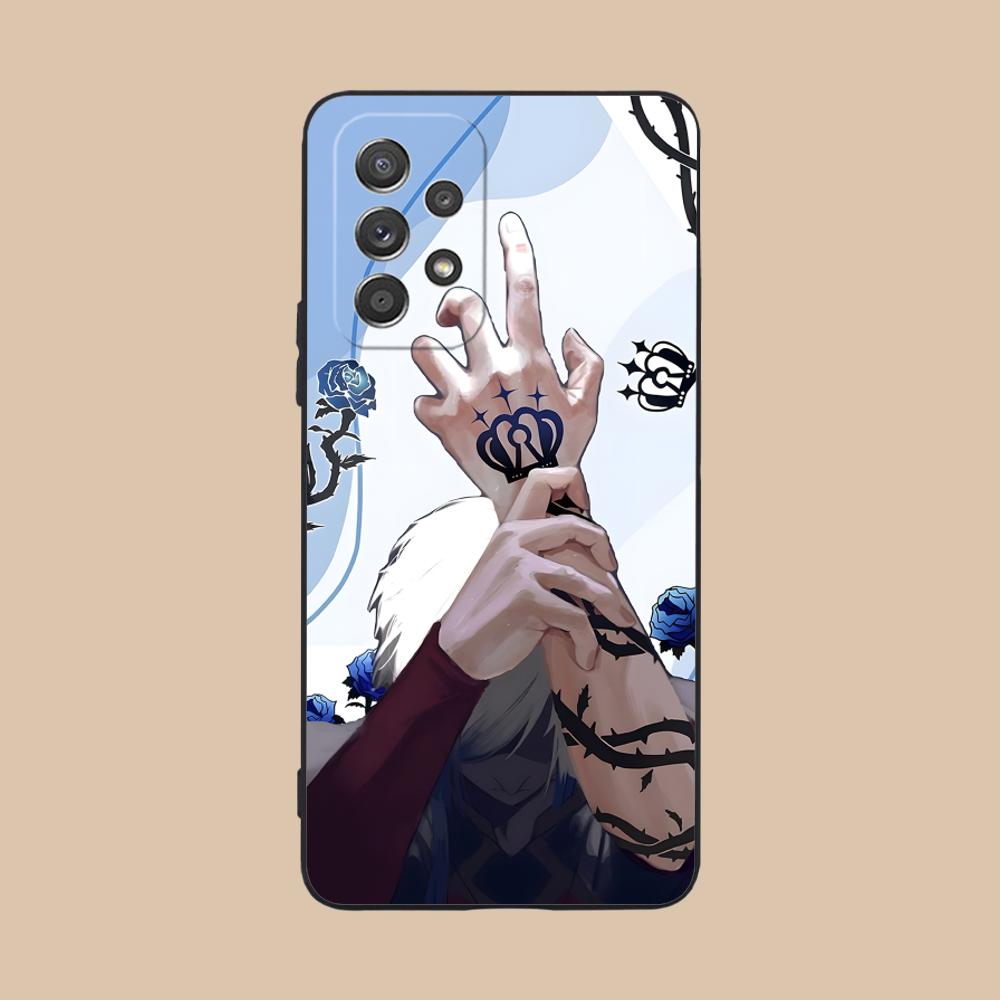 Чехол для телефона Blue Lock Michael Kaiser для Samsung Galaxy A73 72 71 70 56 55 54 53 52 36 35 34 23 16 15 5G Цветная печать