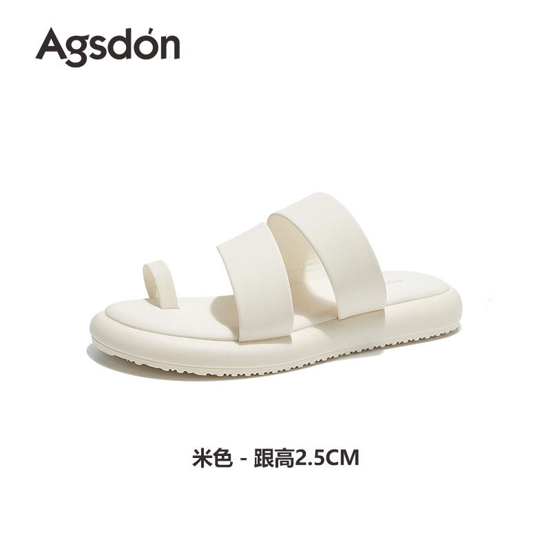 Августинские шлепанцы с пальцами женские 2025 новая летняя обувь на толстой подошве с юбкой пляжные спортивные сандалии с мягкой подошвой