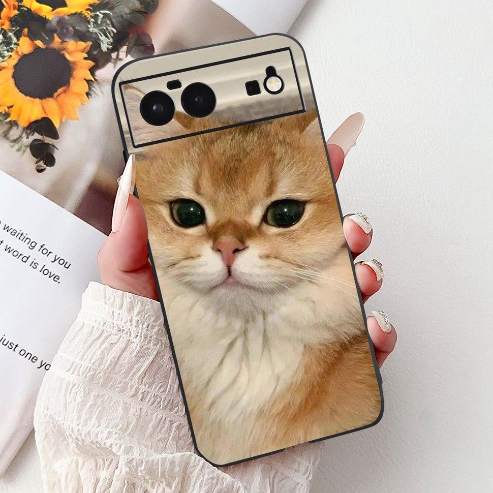 For Google Pixel 6 Case Cute Animals Soft Silicone Phone Cases For Google Pixel 6 Pixel6 Coque Ultra-thin TPU Back Cover Housing