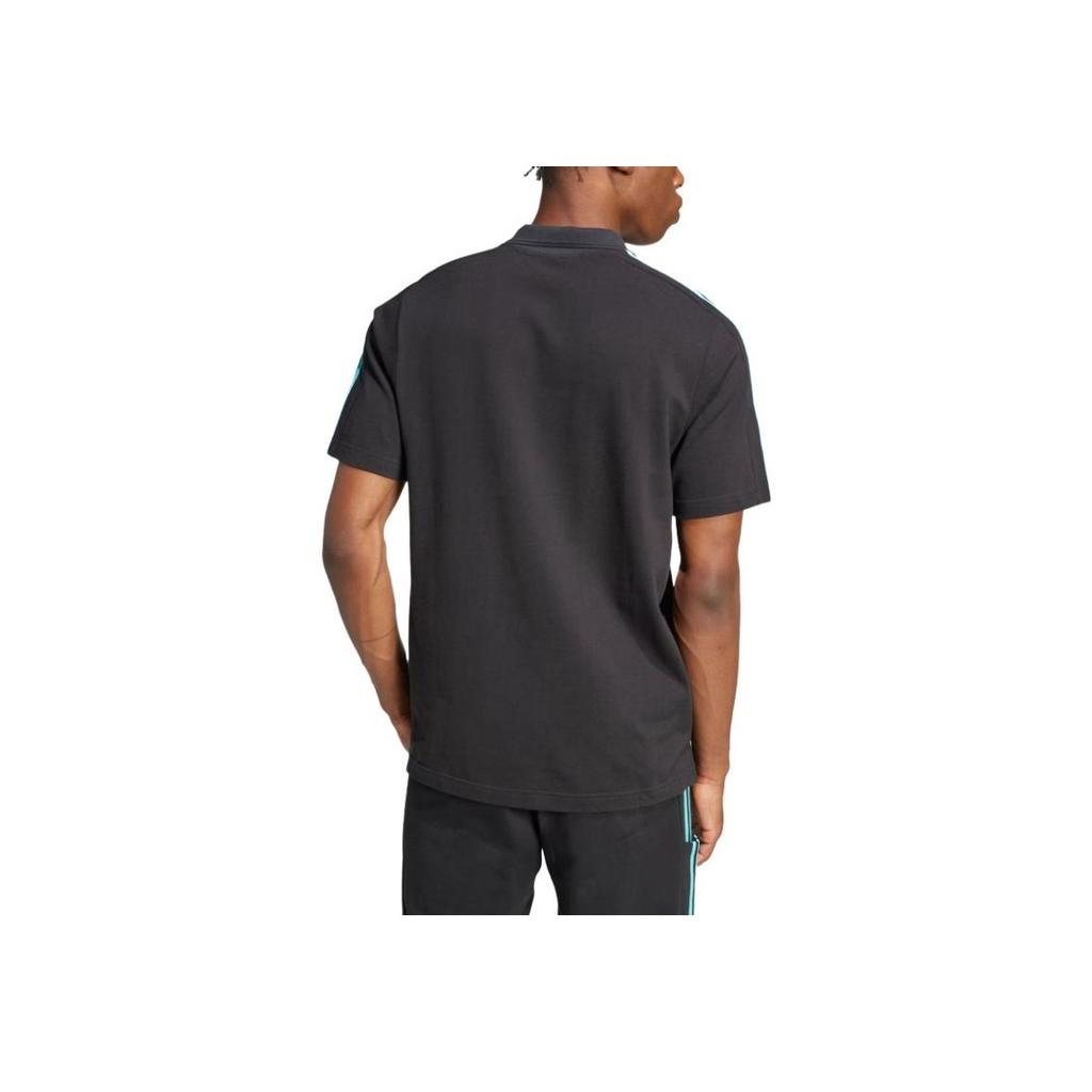 Adidas X Mercedes-Amg Petronas F1 Team Ss25 Dna Fashion Sports Polo Shirt Men Polo Shirts Black JV5430