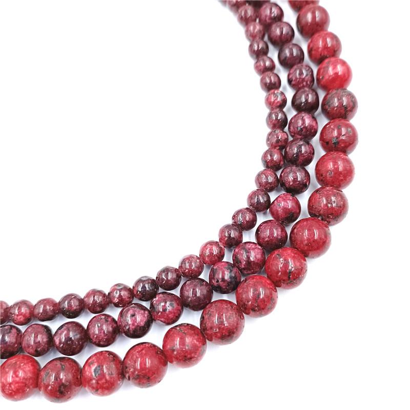 6, 8, 10 мм круглый натуральный камень-разделитель, свободные бусины, браслет, ожерелье, сделай сам, ювелирные изделия ручной работы, аксессуары для изготовления ювелирных изделий