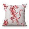 Autumn Jungle Tiger Animals Painting Cushion S Home Decorative Pillows For Sofa Kissenbezug,(1)