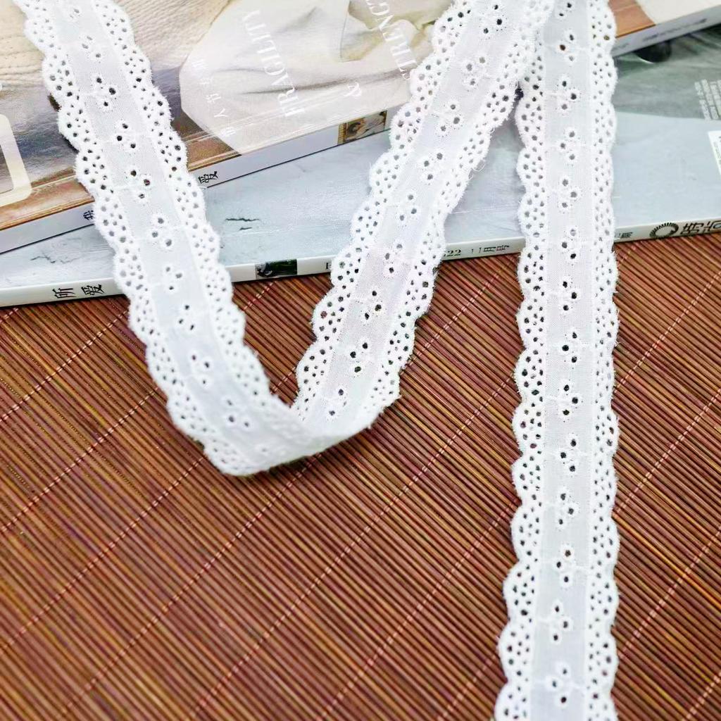 Двусторонние Хлопковые Кружевные Аксессуары DIY Ручная Работа Декоративная Юбка Ажурная Упаковка Аксессуары для Волос Одежда
