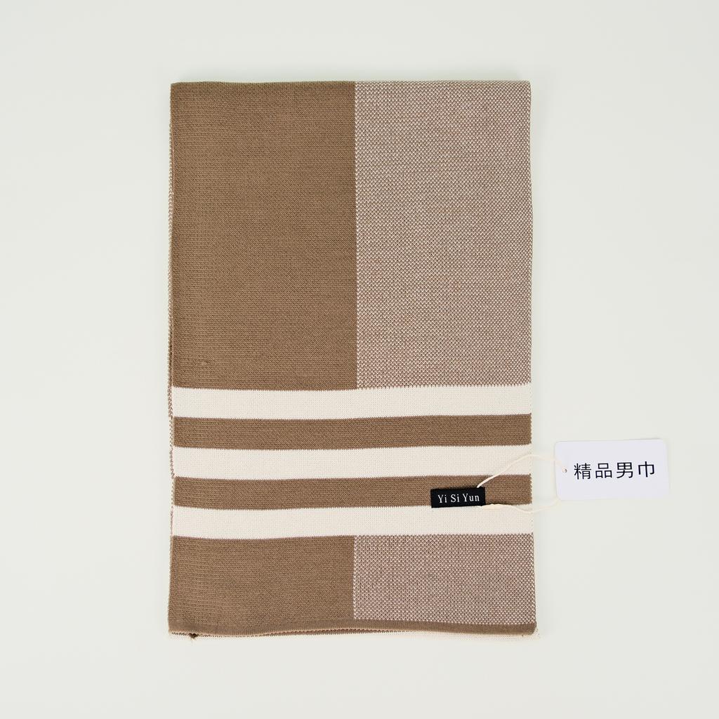 Men's Classic Winter Scarf Cashmere Feel Winter Scarves Long Formal Soft Scarf for Men Casual Scarves Luxuriously Plaid Scarf