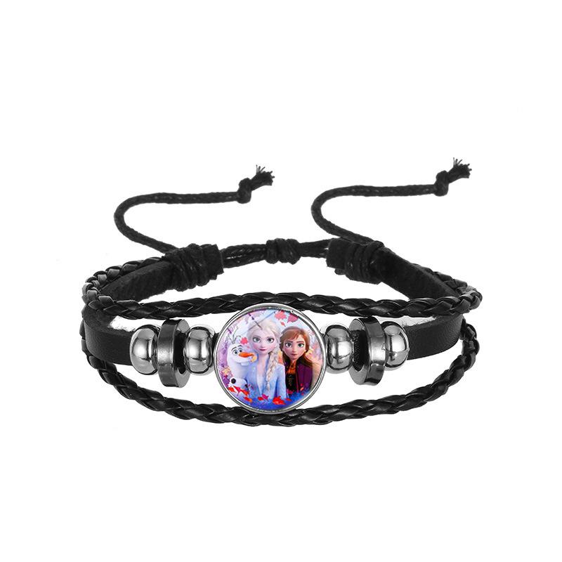 1Pc Disney Princess Frozen Elsa Anna Cinderella Mermaid Rapunzel Bangle Bracelet