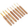 8Pcs Crochet Hooks Ergonomic Bamboo Handle Different Sizes Knitting Needles Set for Beginners
