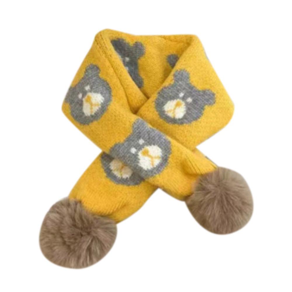 Утолщение Мальчики Девочки Вязание Шарф Нагрудник Дети Дети Зимние Шарфы Осень Зима