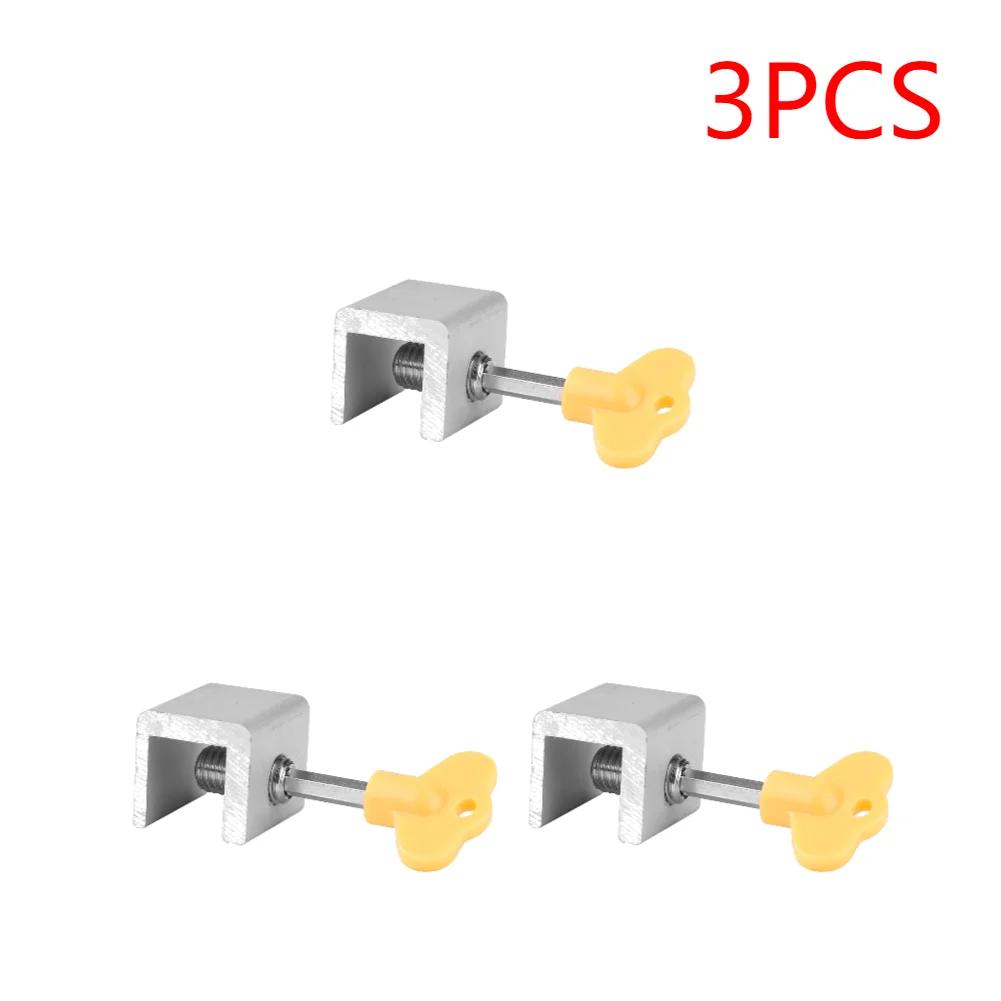 Aluminum Alloy Security Window Lock Stopper Sliding Window Anti-theft Lock Window Sliding Door Baby Kids Child Safety Doors Lock