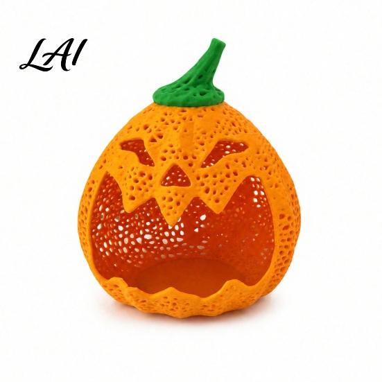 Spooky Tabletop Storage Baskets Hollow Pumpkin Ornament for Halloween Decorative Candy Holder Creative Bowls Party Desktop Organizer with