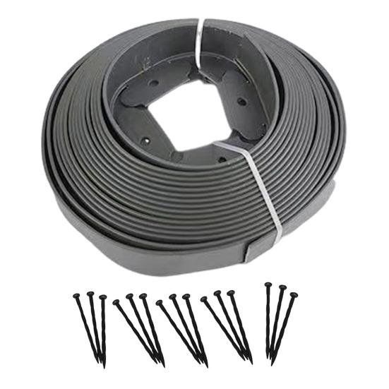 Landscape Edging Border No Dig All-weather Garden Isolation Edging Border with Spikes Easy-to-Install