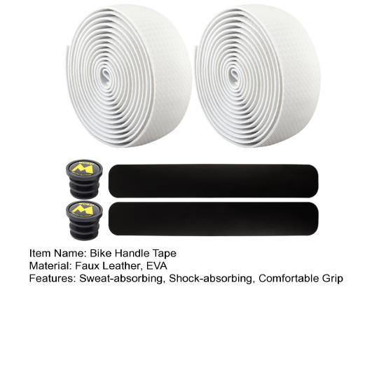 1 Set Bike Handlebar Strap Shock-absorbing Sweat-absorbing Non-slip Buffering Mountain Bike Handle Wrap Cycling Accessories