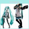 Изысканный костюм для косплея Hatsune Miku Vocaloid, парик, топы, платье, галстук, полный наряд
