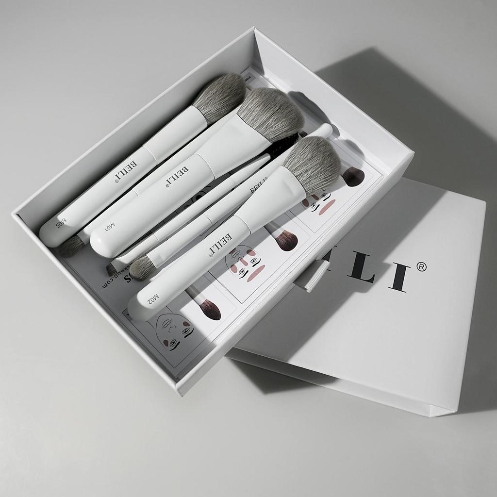 BEILI 7PCS mini brush set of travel brushes