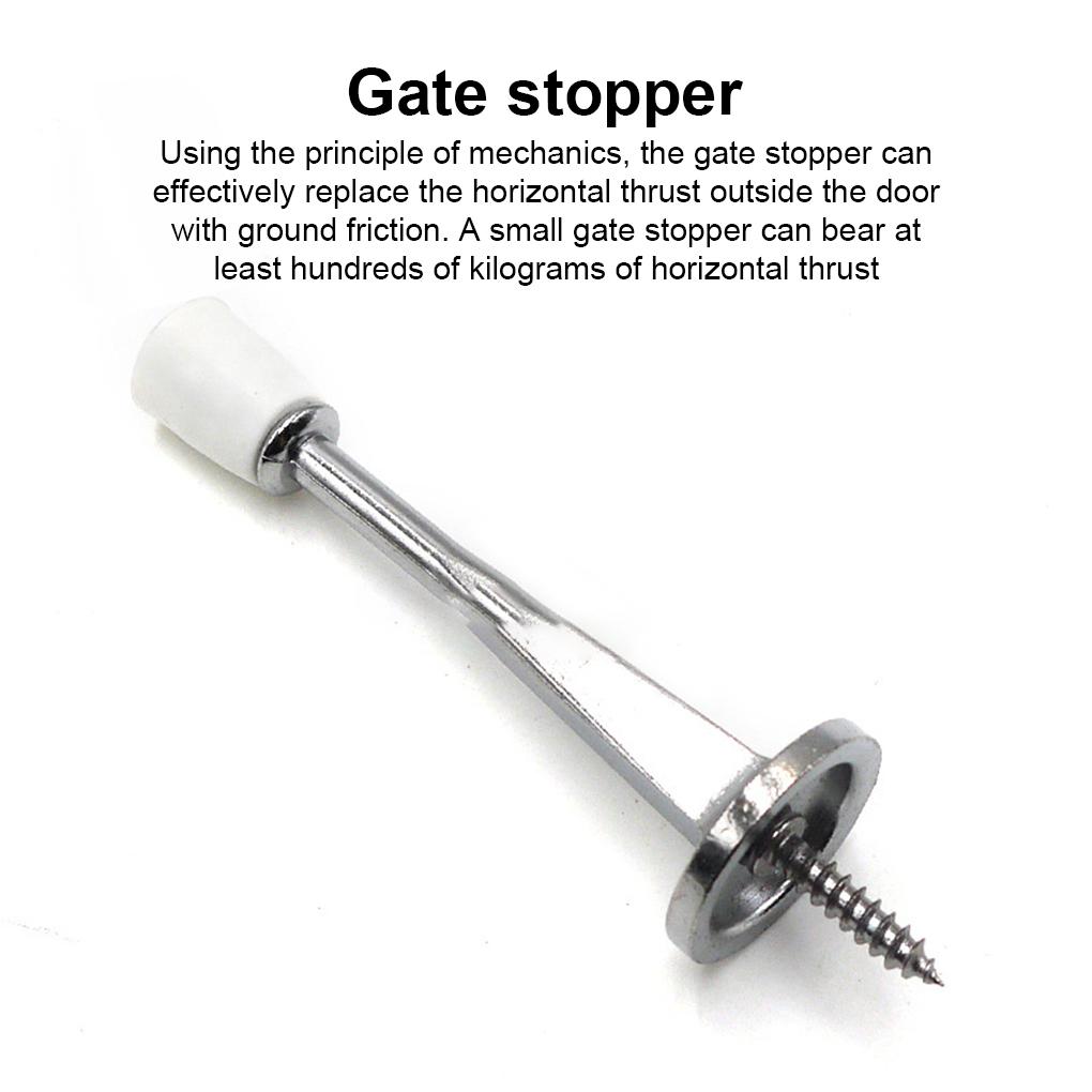 Дверной упор износостойкий гибкий сплав цинка пластиковая заглушка нержавеющий стопор для ворот бесшумный устойчивый простая установка дверные стопоры