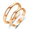 Парные кольца в корейском стиле с покрытием из розового золота - простые любовные украшения для мужчин и женщин