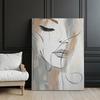Elegance In Brushstrokes Elegance In Brushstrokes, 70X100 Cm, Dark Brown Wooden Frame, 230 Gsm Matte Paper