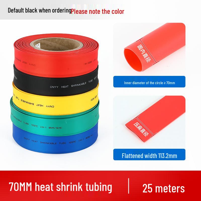 Heat Shrink Tubing Insulation Sleeve for Wire Protection - Thermoplastic Melt Tube for Data Cables, Whole Roll.