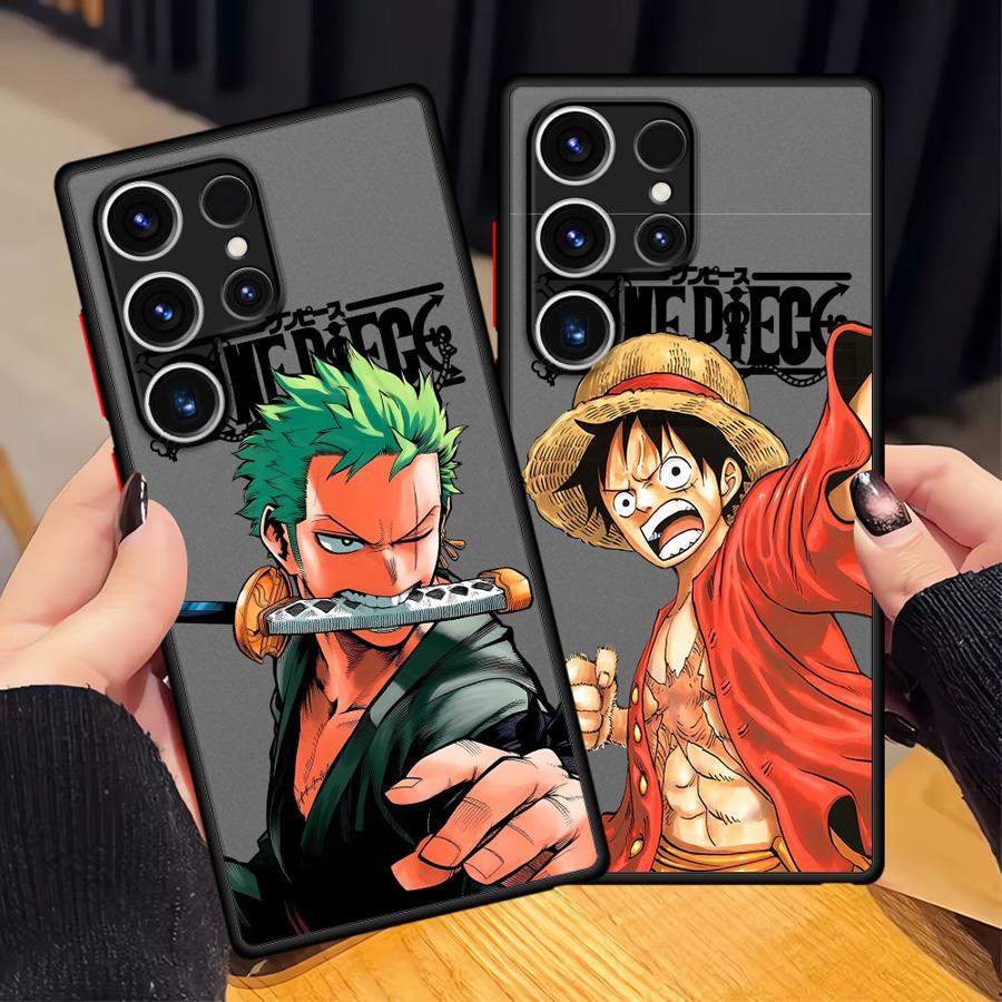 One Piece Luffy Zoro Cool Funda Back Phone Cover Case for Samsung Galaxy S26 S21 S20 FE S22 S23 FE Note 20 Ultra 10+ S24 Plus