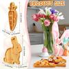 Rustic Style Wooden Serving Platter Rabbit Easter Rabbit Candy Plates  Tea Snacks