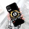 Черный чехол для Xiaomi Redmi 13C Note 9 iPhone XR 7 8 14 15 11 12 13 X XS Pro Max Samsung A25 S23 S24 FE Ultra Plus 8 Ball Pool