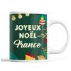 Mug - Noël France - Green - 325 Ml - Dishwasher and Microwave Safe