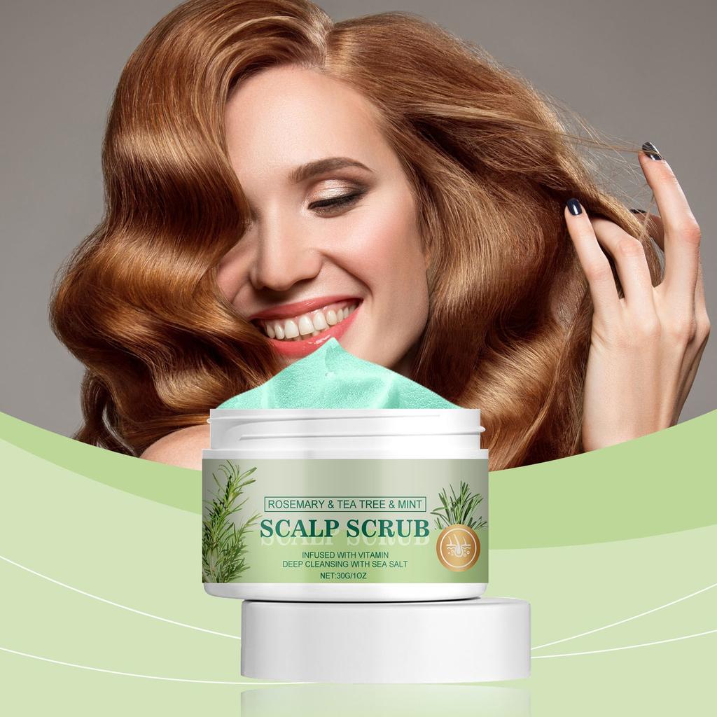 Скраб для кожи головы. Мягкий уход за кожей головы, который очищает, питает и смягчает волосы.