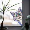 Кошка подглядывает, самоклеящиеся наклейки на стекло, водонепроницаемые, влагостойкие, стеклянные наклейки для спальни, гостиной, украшения окна автомобиля
