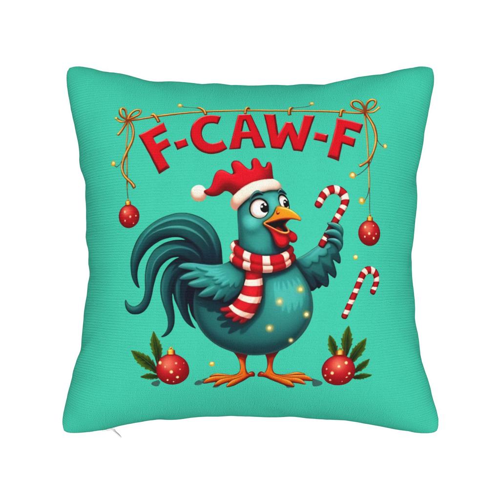FCawF Meme Square Pillow Case Funny Black Bird Moon Cushion Cover Novelty Polyester Decor Pillowcase for Home 45x45cm