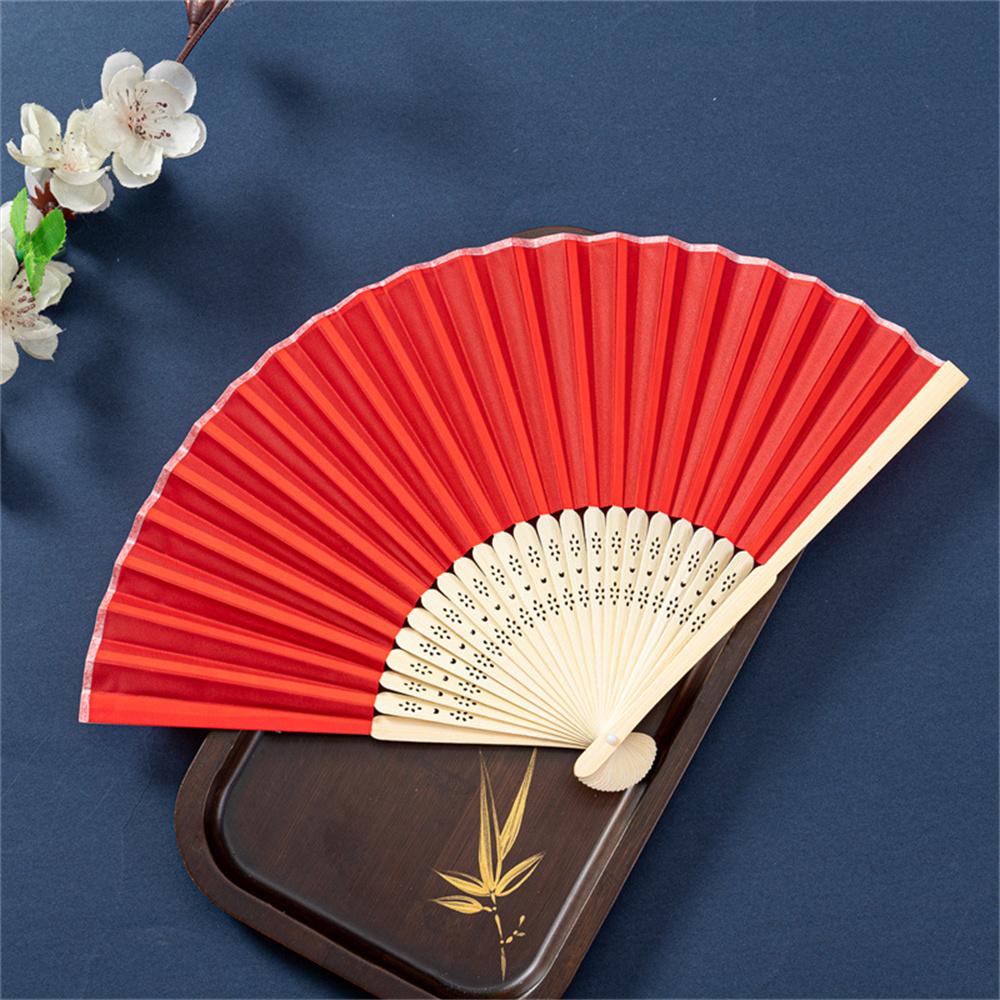 21cm Folding Hand Fan DIY Chinese Blank Paper Bamboo Fan Wooden Antiquity Fan DIY Calligraphy Painting Home Party Decor Gifts