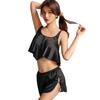 Satin Camisole Pajamas Top and Bottom Open Cropped Sexy Underwear Set, Back, Cami, Shorts, Women's Nightwear, Loungewear, Sleepwear, Lingerie,