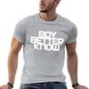 Boy Better Know - Chest Placement (white) T-Shirt Customs Design Your Own Oversized Graphic Tee Blouse T Shirts for Men Pack