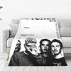Фланелевое одеяло-плед Винтажное Deftones Метал-группа Белый Пони Альбом Теплые плюшевые одеяла Мягкое покрывало для спальни Путешествий Дивана