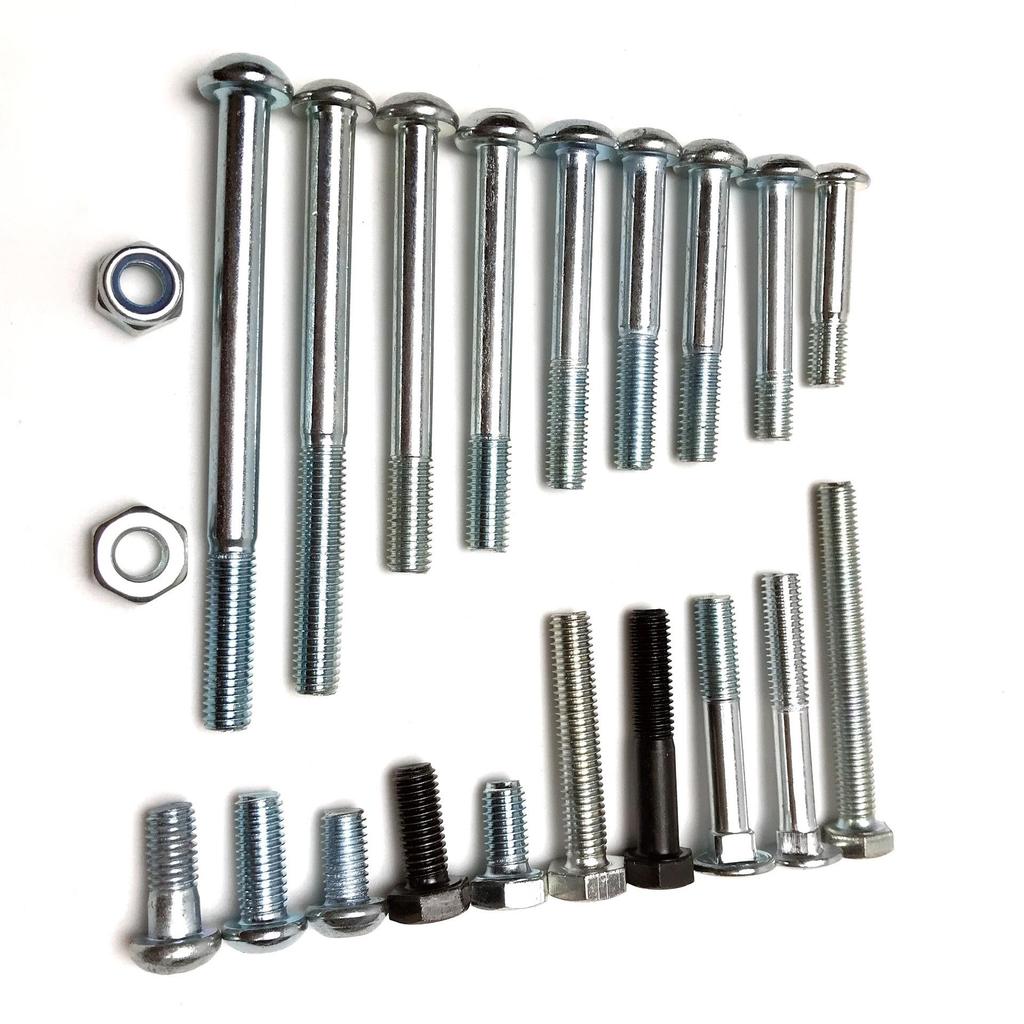 Fitness Equipment M8 Bolts Kit: Armrest, Panel, Seat, Leg & Connection Screws