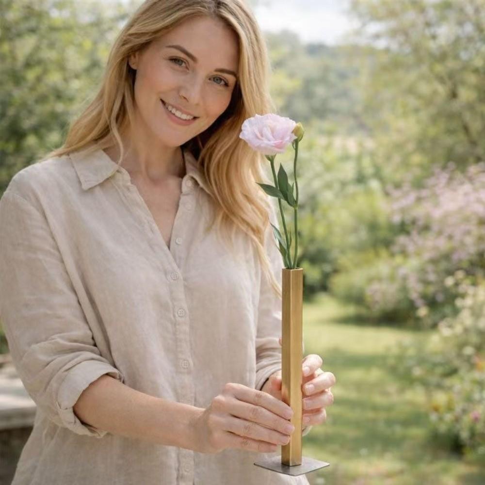 Modern Flower Vase Metallic Flower Holder Stylish Magnetic Table Vase Wedding Table Decor
