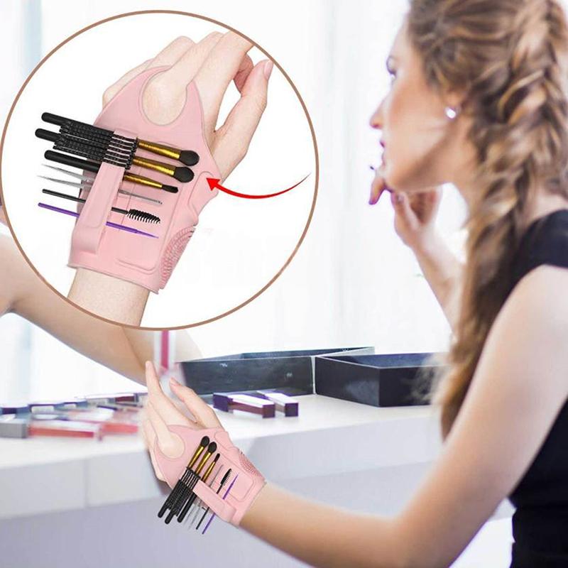Silicone Makeup Brush Holder Wrist Strap Multi-Functional Beauty Tool With Cleaning Zone For Cosmetic Enthusiasts
