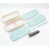 OSK (OSK) Two-Tier Nesting Lunch Box, 640ml, Mofreenu MLN, 16.5cm, Includes Chopsticks, Divider, Lunch Belt, Dishwasher and Microwave Safe, Made in Ja