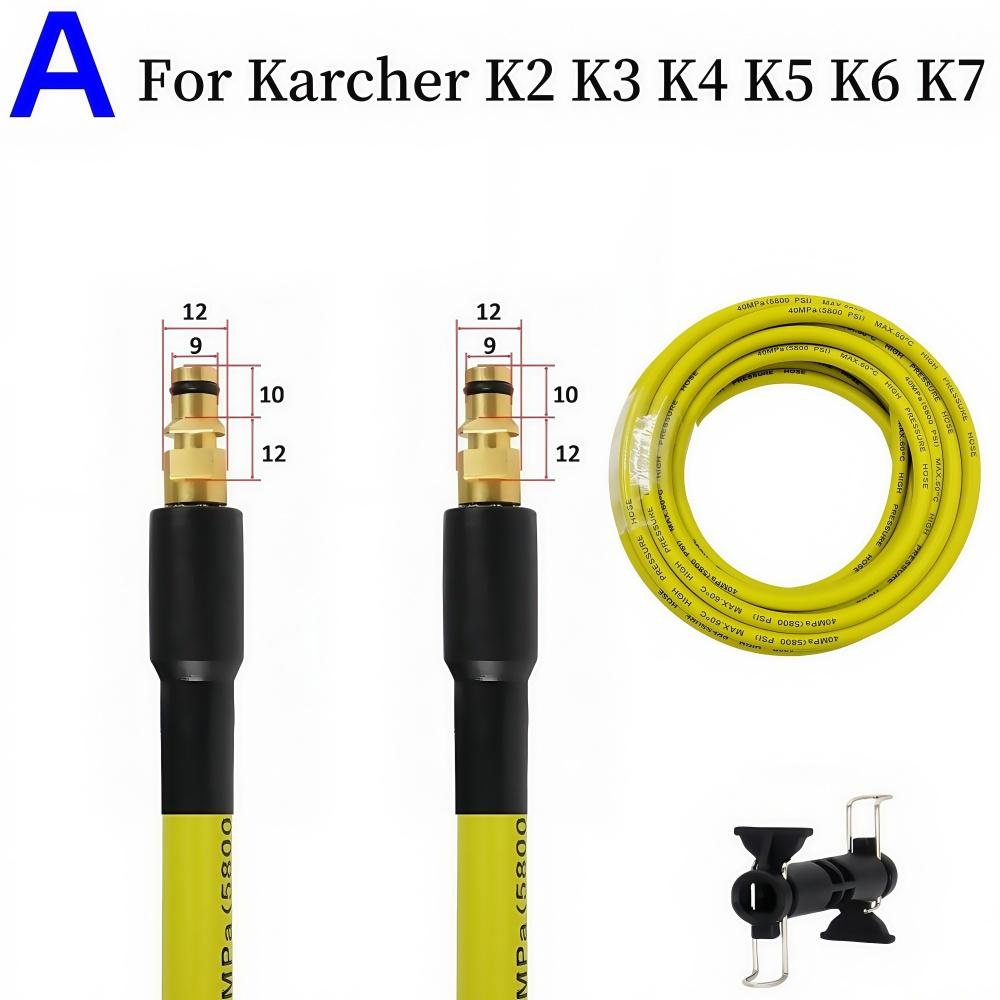 5~25m High Pressure Cleaning Machine Hose 5800PSI Kink Resistant Hose Car Wash Hose Water Cleaning Extension Hose For Karcher