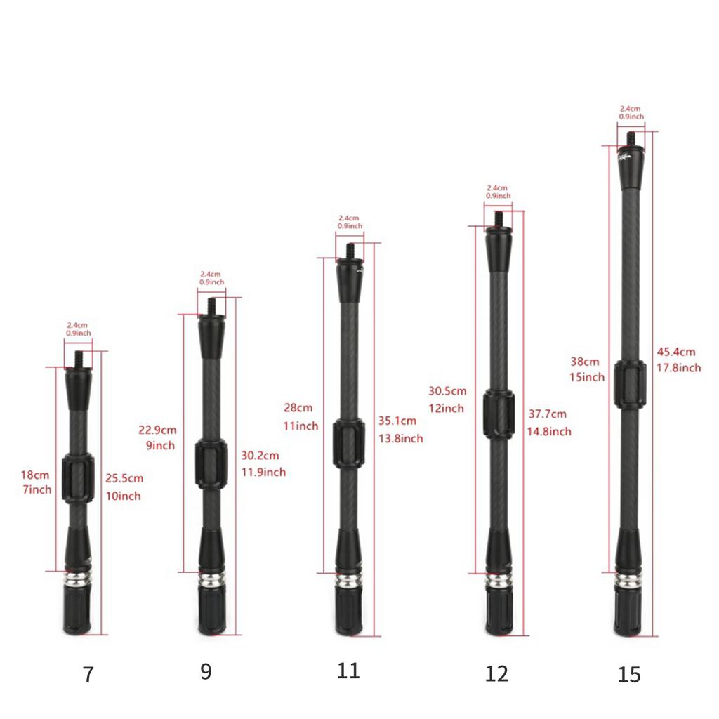 Light Weight Composite Bows Stabilizer High Performances Bows Stabilizer for Improved Balance and Precision