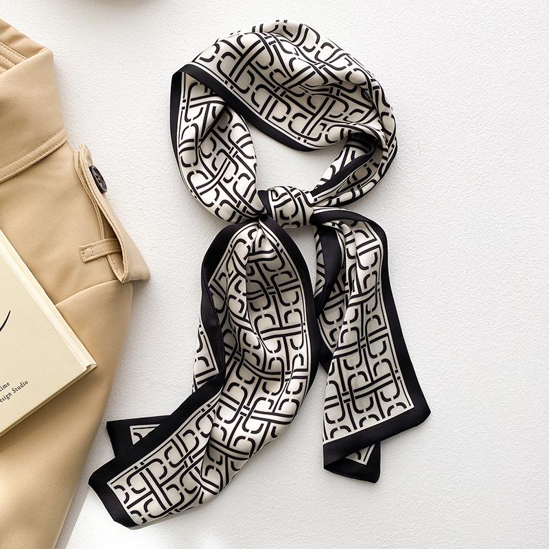 Узкий шейный платок, длинные волосы, ленты, шарфы, женские модные повязки на голову, шейные шарфы 13x110 см