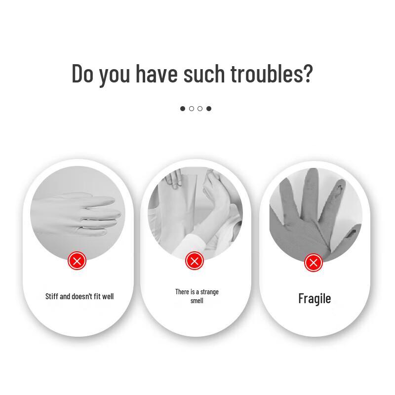 Miaojie Odorless Durable Rubber Gloves