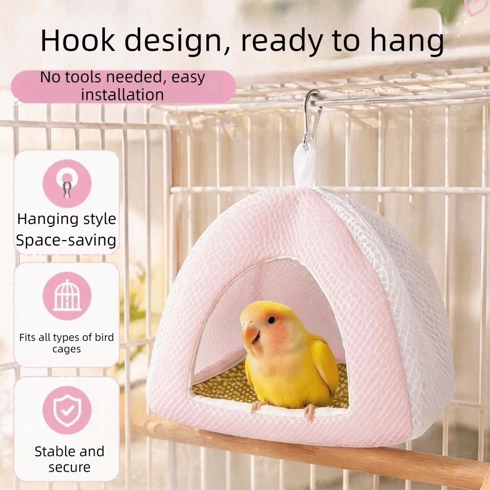 Soft Parrot Sleeping Tent Breathable Mesh Bird Swing Hammock Parrot Birdhouse Pet Habitat